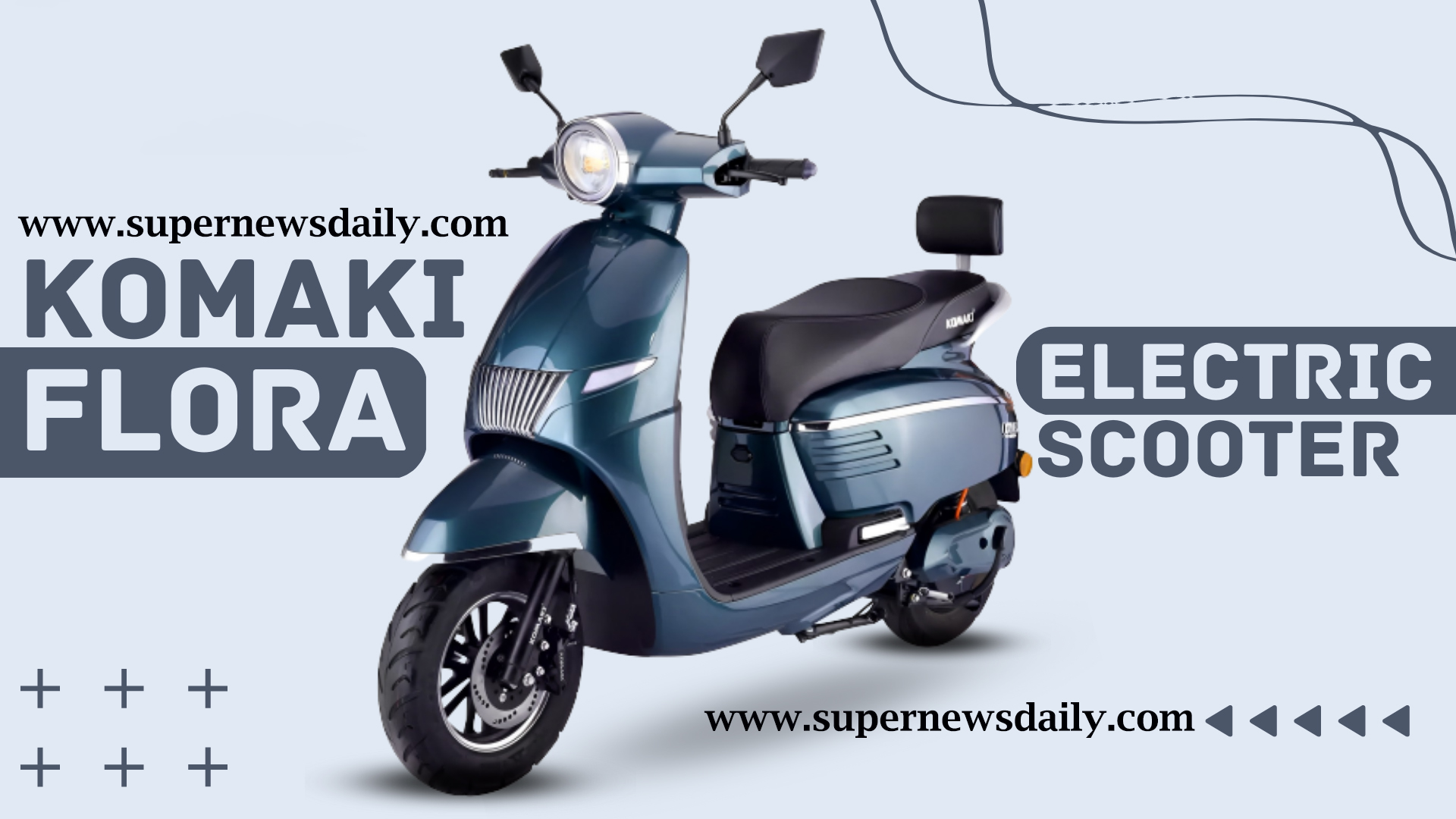 Komaki Venice Electric Scooter – Komaki Flora Electric Scooter